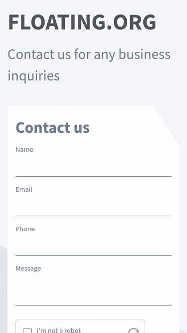 Screenshot of floating.org