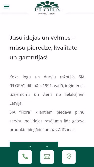Screenshot of flora.lv