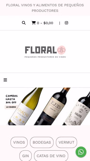 Screenshot of floral.com.ar