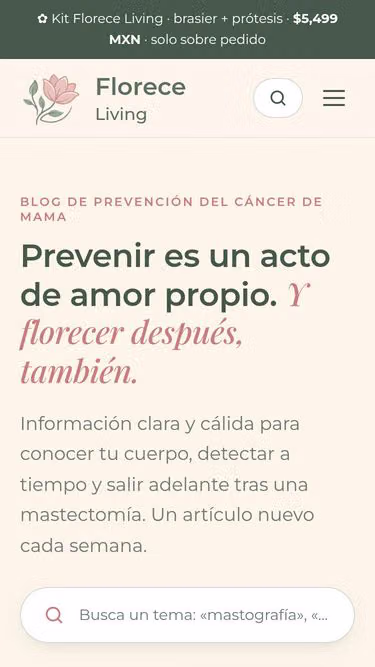 Screenshot of florece.living