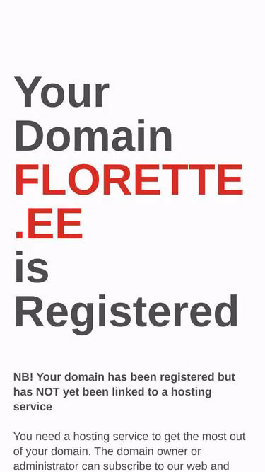 Screenshot of florette.ee