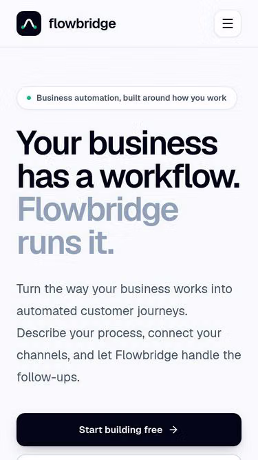 Screenshot of flowbridge.ng