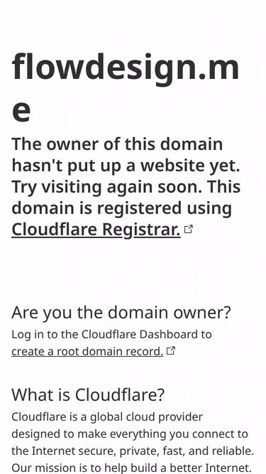 Screenshot of flowdesign.me