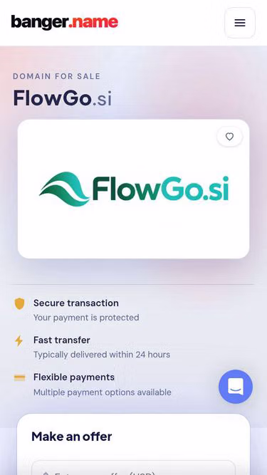Screenshot of flowgo.si