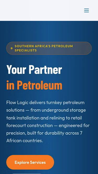 Screenshot of flowlogic.co.za
