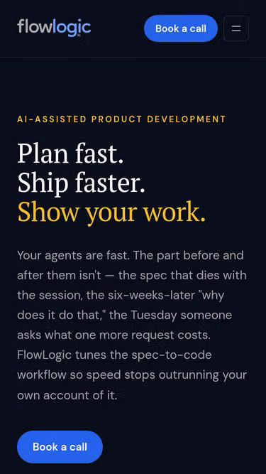 Screenshot of flowlogic.solutions