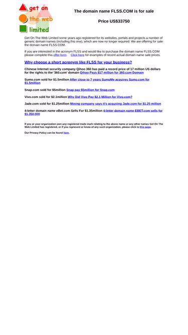 Screenshot of flss.com