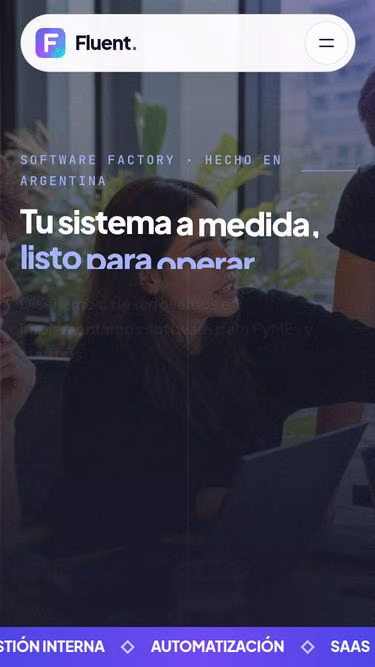 Screenshot of fluent.com.ar