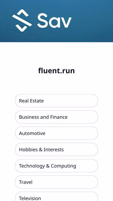 Screenshot of fluent.run