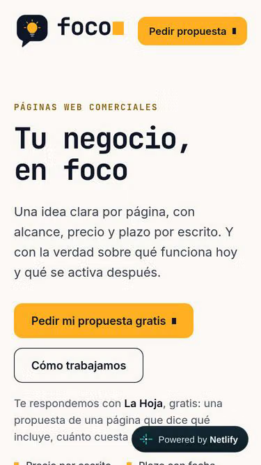 Screenshot of foco.pe
