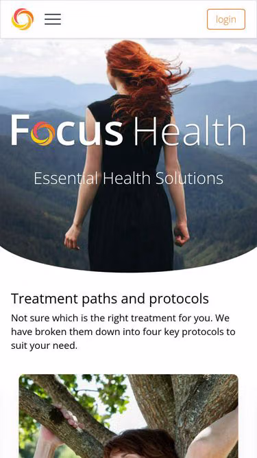Screenshot of focushealth.ie