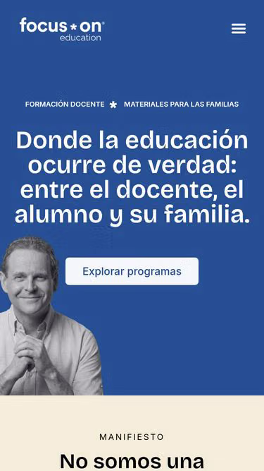Screenshot of focuson.education