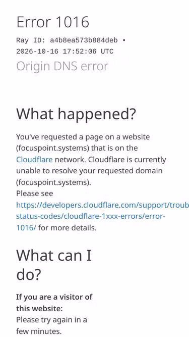 Screenshot of focuspoint.systems