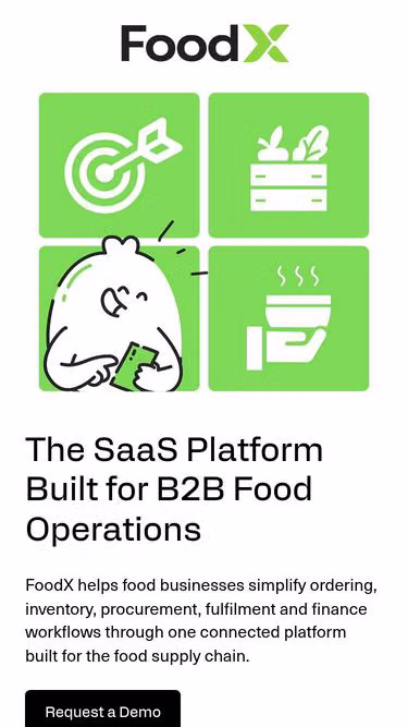 Screenshot of foodx.sg