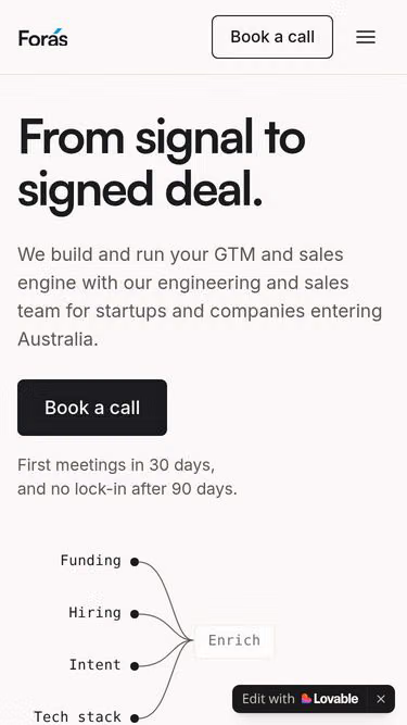 Screenshot of foras.com.au