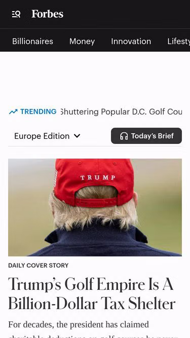 Screenshot of forbes.cash