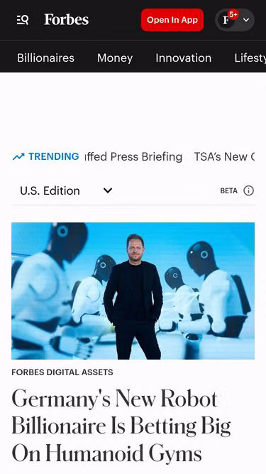 Screenshot of forbes.institute