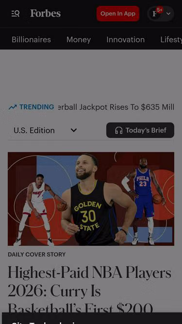 Screenshot of forbes.marketing