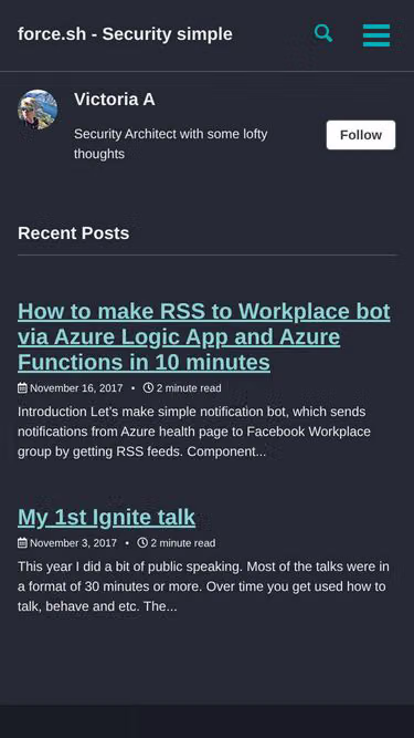 Screenshot of force.sh