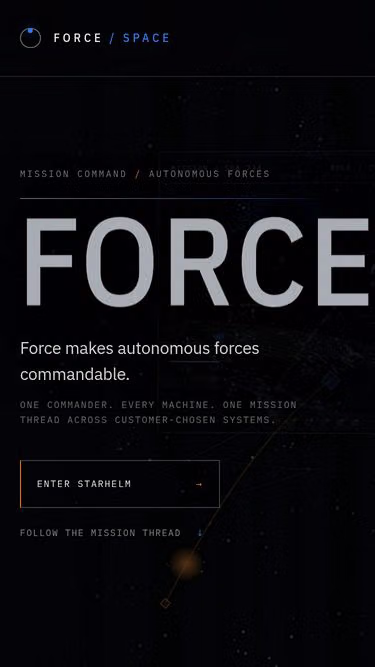 Screenshot of force.space