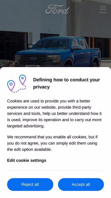 Screenshot of ford.co.ke