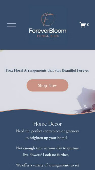 Screenshot of foreverbloom.net