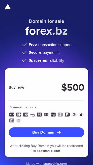 Screenshot of forex.bz