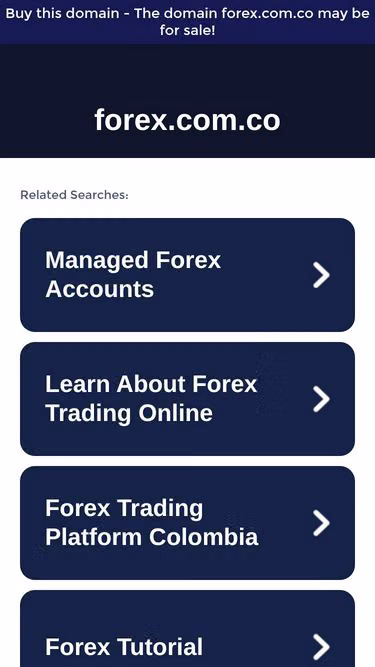 Screenshot of forex.com.co