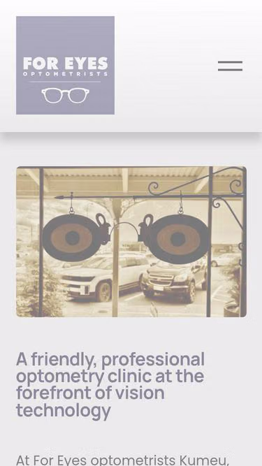 Screenshot of foreyes.nz