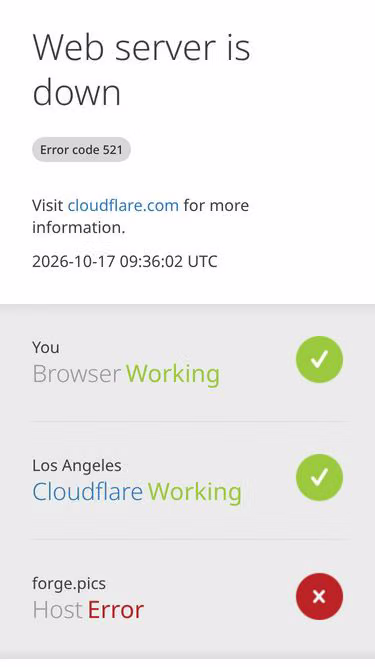 Screenshot of forge.pics