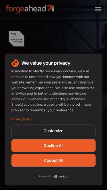 Screenshot of forgeahead.net