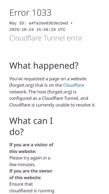 Screenshot of forgeit.org