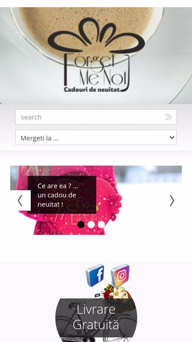 Screenshot of forgetmenot.ro