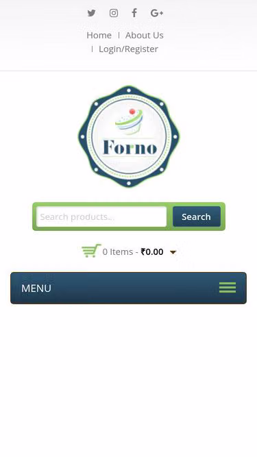 Screenshot of forno.shop