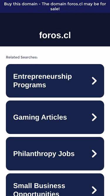 Screenshot of foros.cl