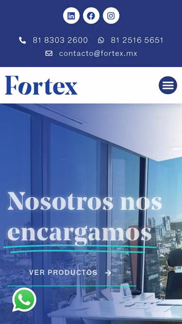 Screenshot of fortex.mx
