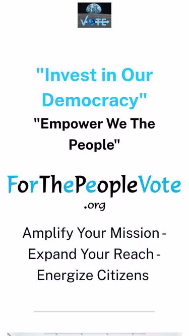 Screenshot of forthepeople.vote