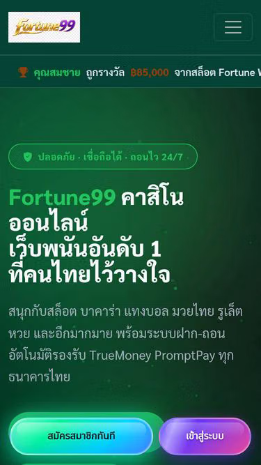 Screenshot of fortune99.ws
