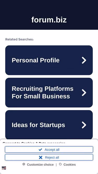 Screenshot of forum.biz