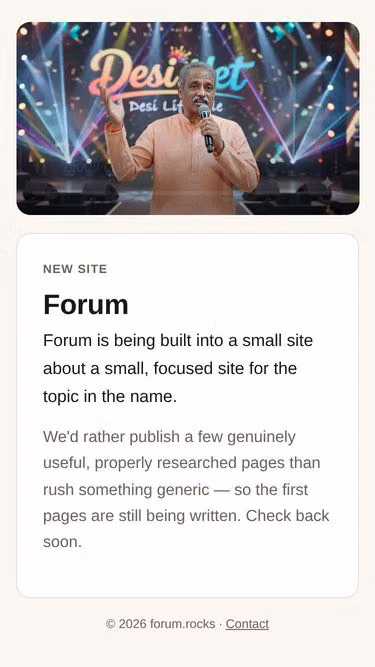 Screenshot of forum.rocks