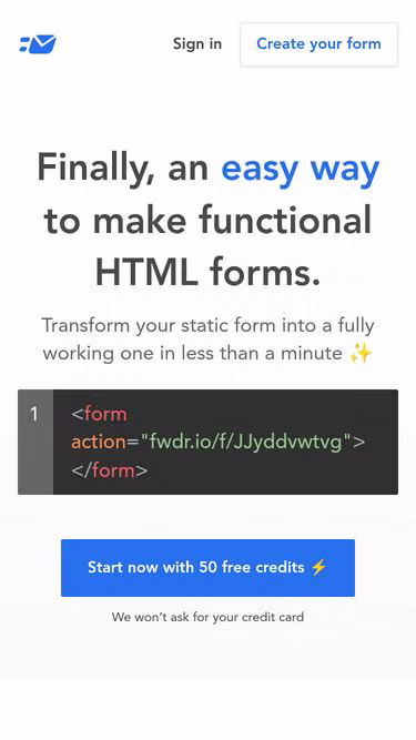 Screenshot of forwarder.cc