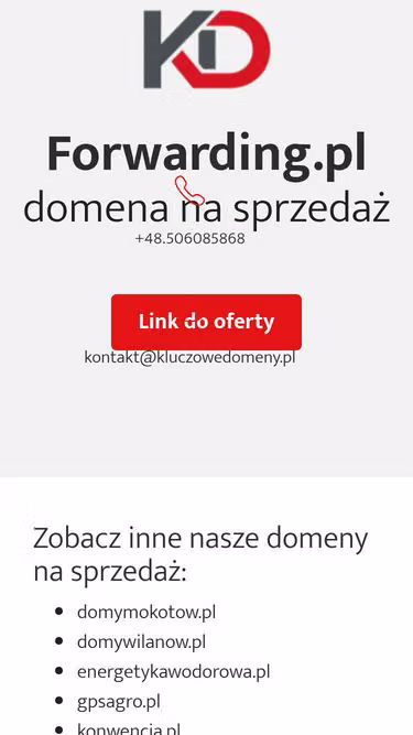 Screenshot of forwarding.pl
