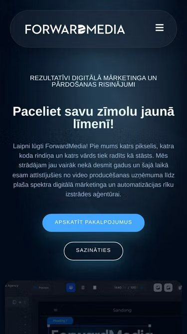Screenshot of forwardmedia.lv