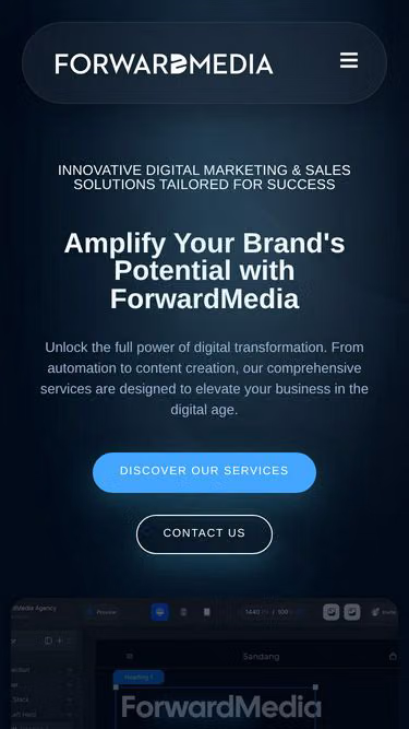 Screenshot of forwardmedia.uk