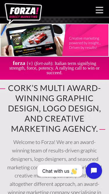 Screenshot of forza.ie