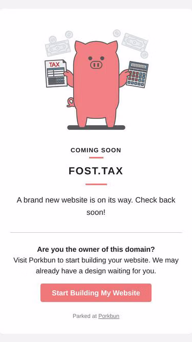 Screenshot of fost.tax