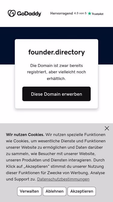 Screenshot of founder.directory