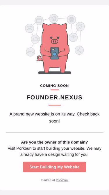 Screenshot of founder.nexus