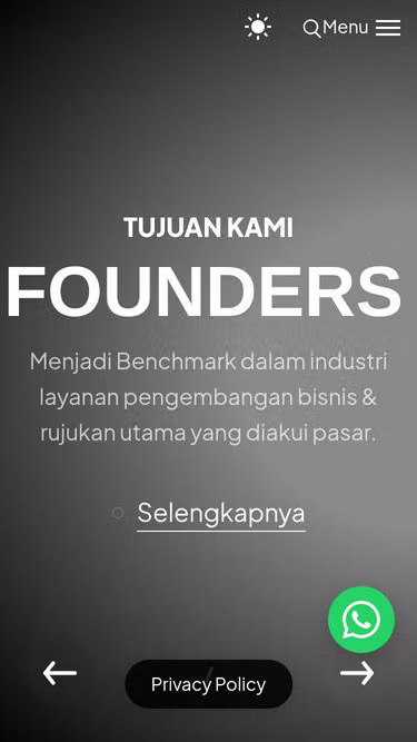 Screenshot of founders.co.id