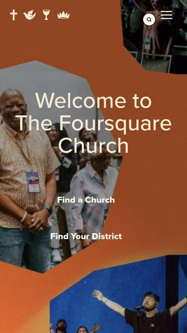 Screenshot of foursquare.church